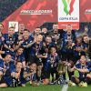 Inter Milan came from behind against Juventus to clinch a first Coppa Italia.