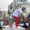 American rapper,popularly known as Dababy, yesterday stormed the streets of Lagos.
