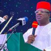Governor Umahi laments increasing rape cases in Ebonyi state.