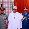 President Buhari Decorates Newly Promoted Commander, Brigade of Guards