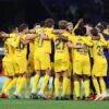 BARCELONA WINS 27TH LEAGUE TITLE WITH FOUR MATCHES TO GO.