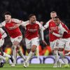 ARSENAL THRASH MANCHESTER CITY 5-1 TO KEEP PACE WITH LIVERPOOL