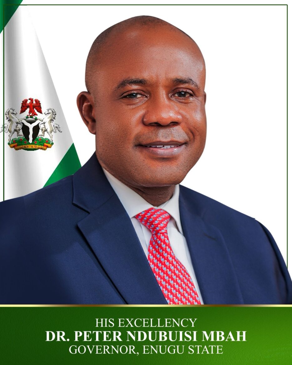 GOVERNOR MBAH CONGRATULATES THE WINNER OF ENUGU NORTH BY-ELECTION, IKEJE ASOGWA.