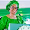 NIGERIA’S FIRST LADY CALLS FOR RENEWED COMMITMENT TO DEMOCRATIC VALUES